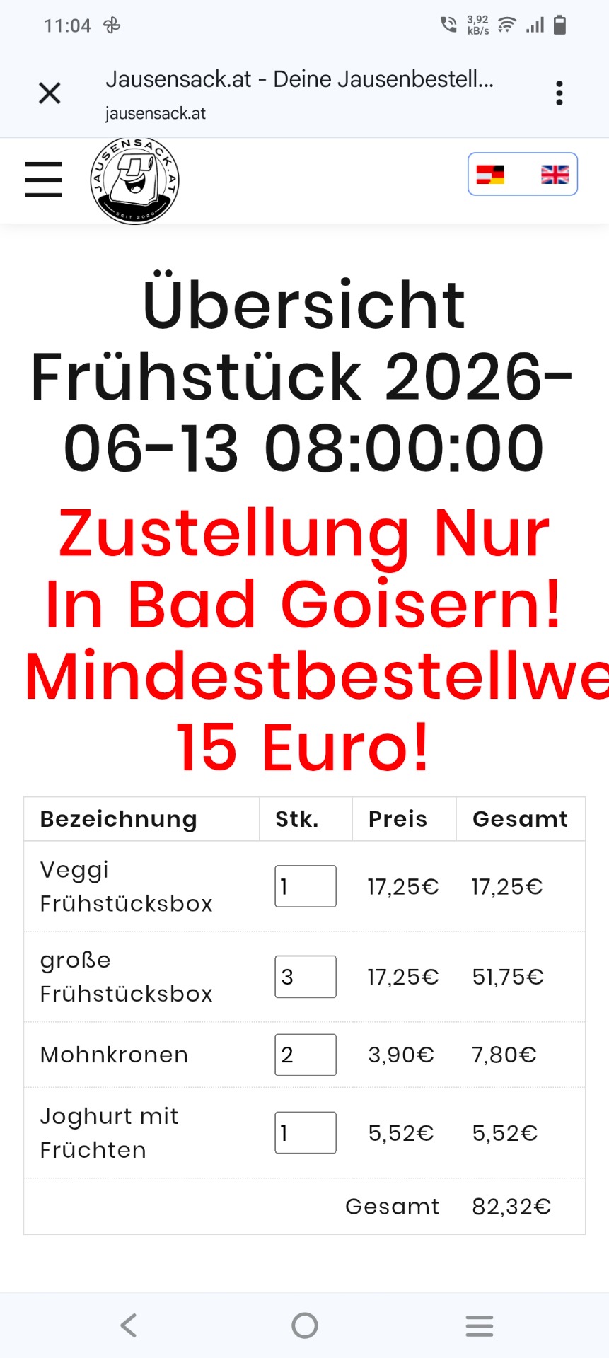 Donnerstag 